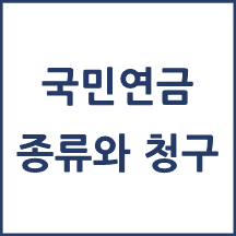 국민연금 종류와 청구